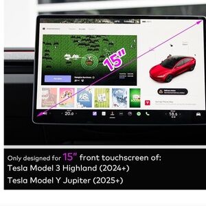 Tesla - Anti Glare Tempered Glass Screen Protector for Tesla nwt